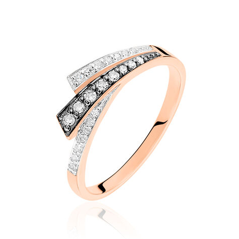 Bague Maelys Or Rose Diamant - Bagues pierres pr&eacute;cieuses Femme | Marc Orian