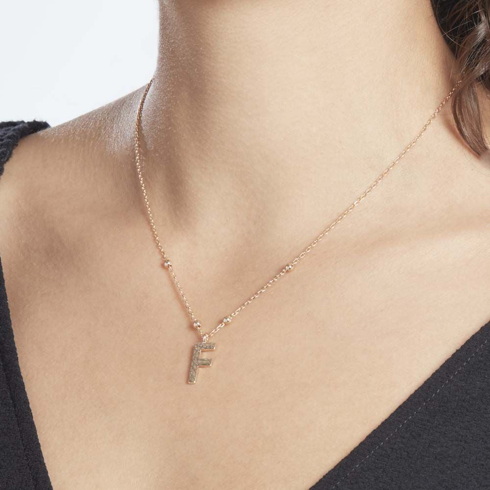Collier Plaqué Or Jaune Lettra - Colliers fantaisie Femme | Marc Orian