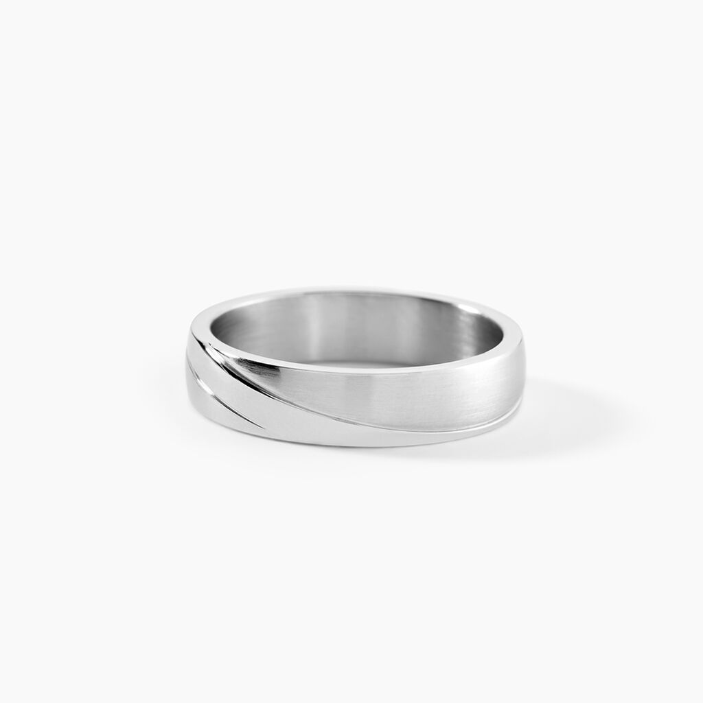 Bague Acier Blanc - Bijoux fantaisie Homme | Marc Orian