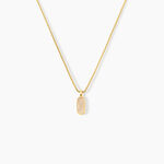 Collier Dannie Acier Jaune Nacre - Colliers avec pierres Femme | Marc Orian