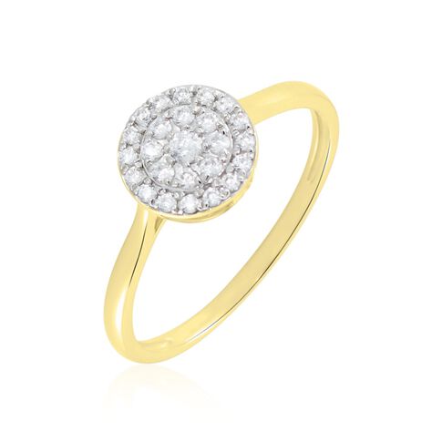 Bague Or Jaune Cristen Oxyde De Zirconium - Bagues avec pierre Femme | Marc Orian