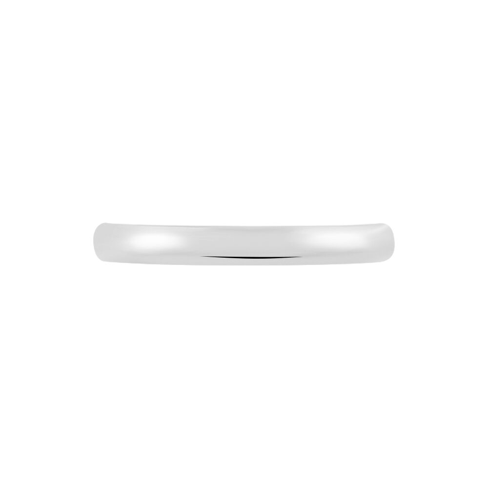 Alliance Meredithe Demi Jonc Classique Or Blanc - Alliances duo Famille | Marc Orian