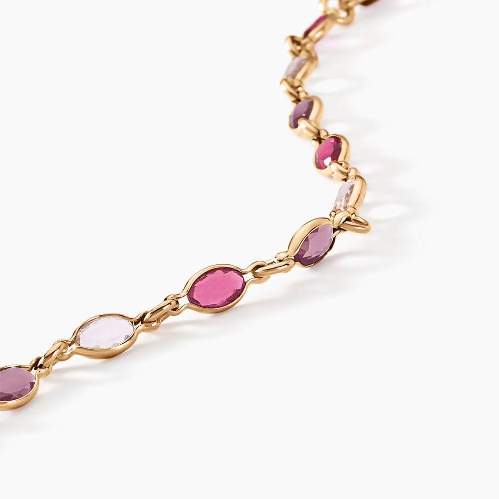 Bracelet Ilvaae Plaqué Or Jaune Pierre De Synthese - Bracelets chaînes Femme | Marc Orian