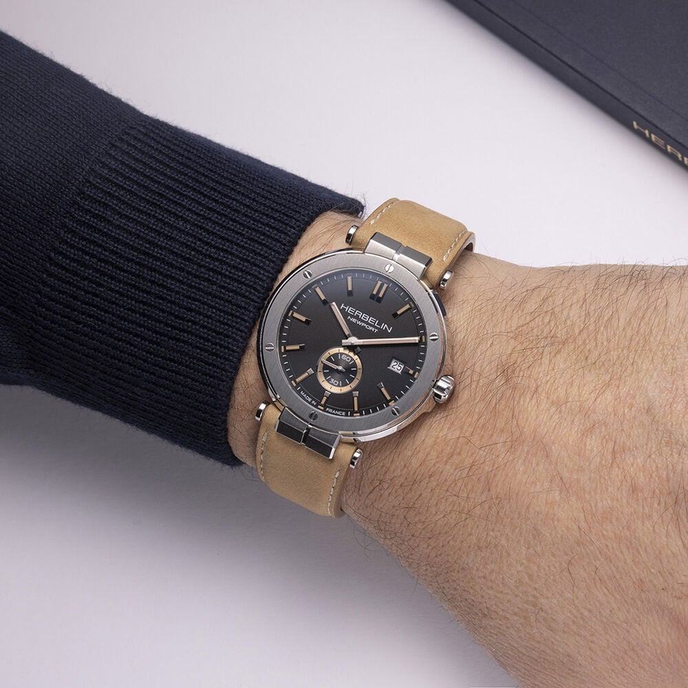 Montre Herbelin Newport Elegance Noir - Montres &eacute;tanches Homme | Marc Orian