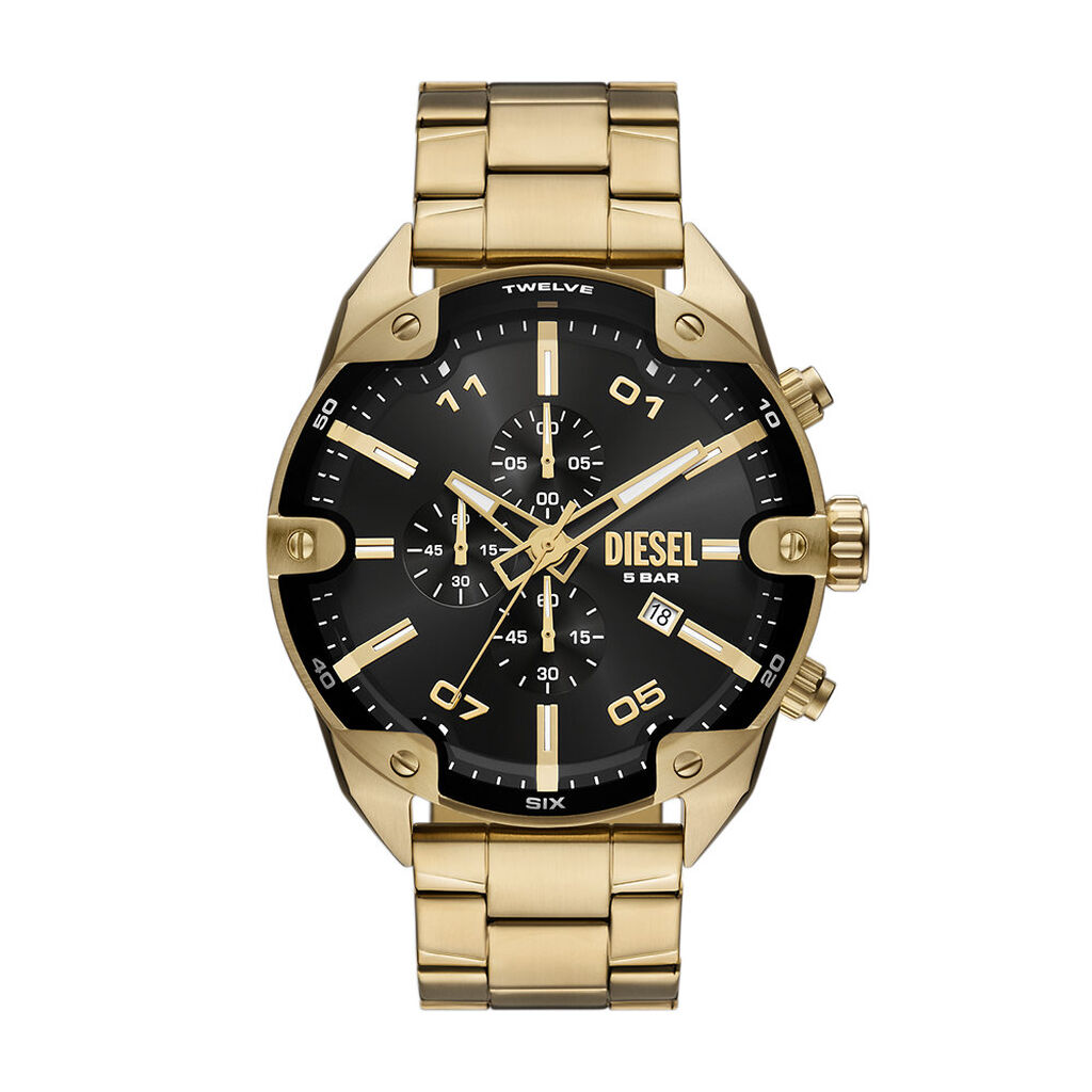 Montre Diesel Spiked Noir - Montres &eacute;tanches Homme | Marc Orian