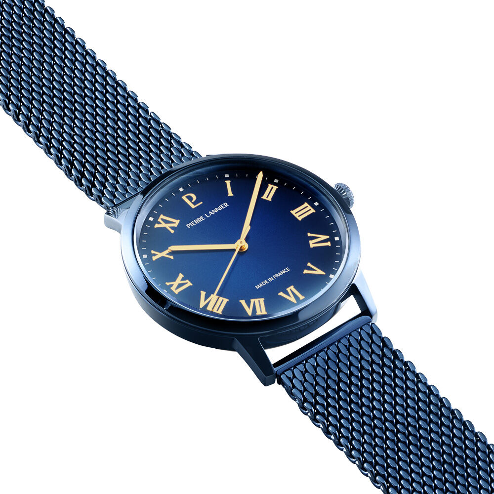 Montre Pierre Lannier Lannier Interval Bleu - Montres &eacute;tanches Homme | Marc Orian