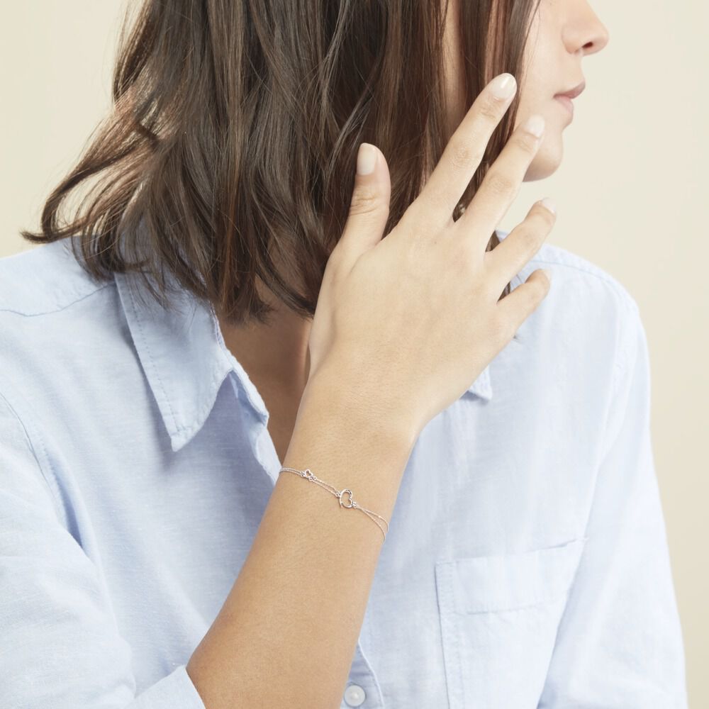 Bracelet Louise Or Blanc Diamant - Bracelets chaînes Femme | Marc Orian