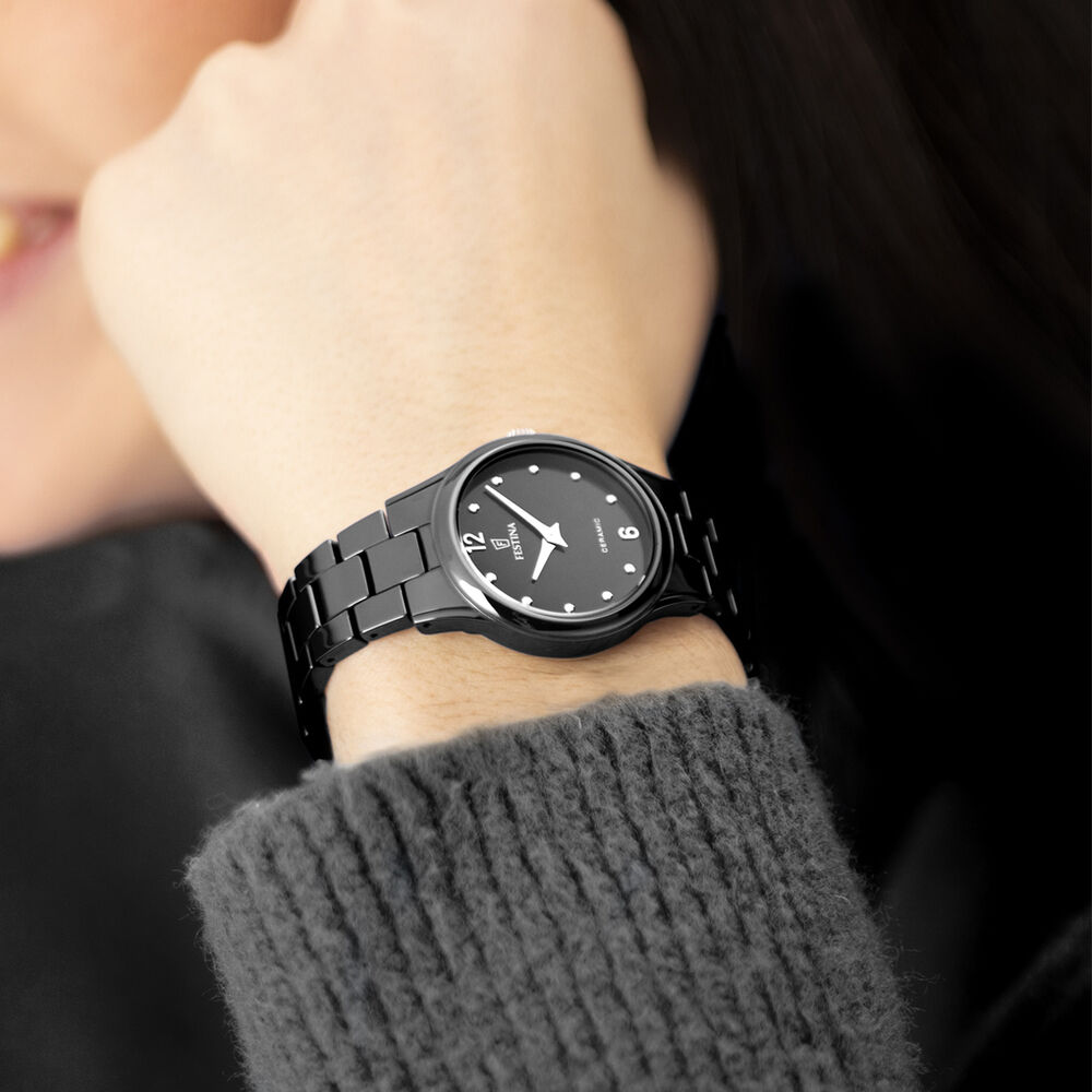 Montre Festina Ceramic 31 Noir - Montres &eacute;tanches Femme | Marc Orian