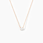 Collier Ponama Or Rose Oxyde De Zirconium - Colliers solitaires Femme | Marc Orian