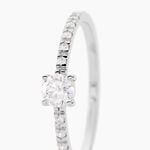 Bague Solitaire Servana Or Blanc Oxyde De Zirconium - Solitaires Femme | Marc Orian