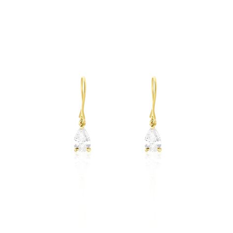 Boucles D'oreilles Puces Kalyne Or Jaune Oxyde De Zirconium - Pendantes Femme | Marc Orian