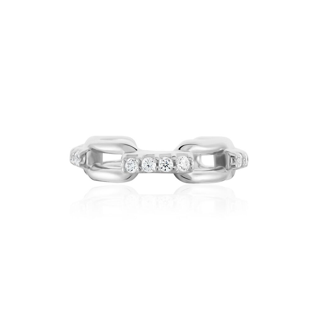 Bague D'h&eacute;lix Unitaire Antonino Argent Blanc Oxyde De Zirconium - Piercings d'oreilles Femme | Marc Orian