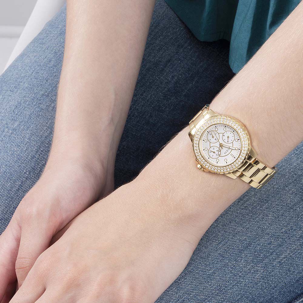 Montre Guess Crown Jewel Blanc - Montres étanches Femme | Marc Orian