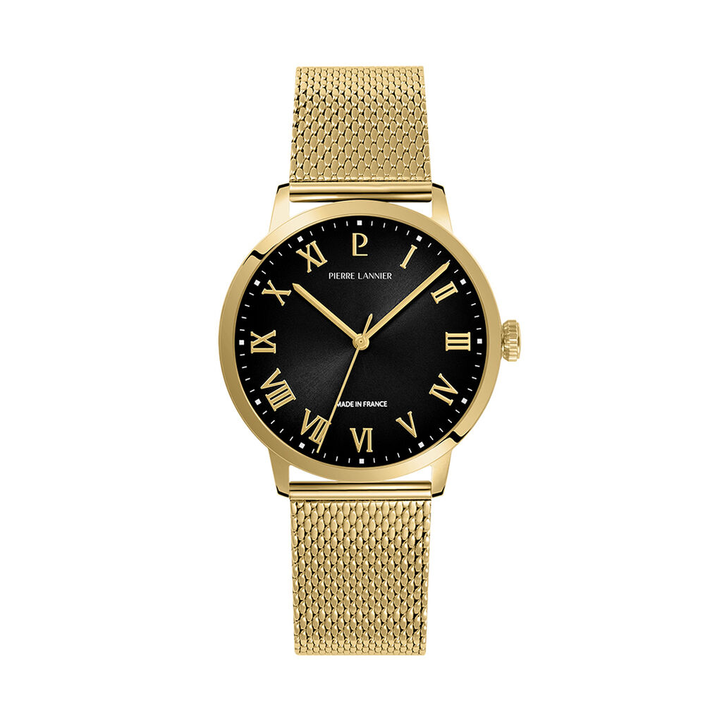 Montre Pierre Lannier Lannier Interval Noir - Montres &eacute;tanches Homme | Marc Orian