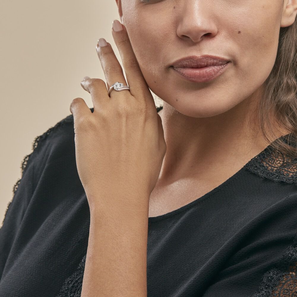 Bague Barbara Or Blanc Diamant - Bagues fiançailles Femme | Marc Orian
