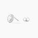 Boucles D'oreilles Puces Albertina Argent Blanc Oxyde De Zirconium - Puces Femme | Marc Orian