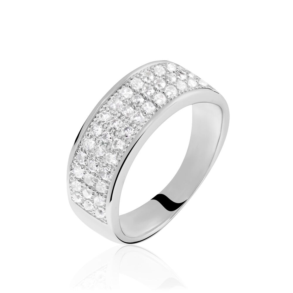 Bague Cecelia Argent Blanc Oxyde De Zirconium - Bagues avec pierre Femme | Marc Orian