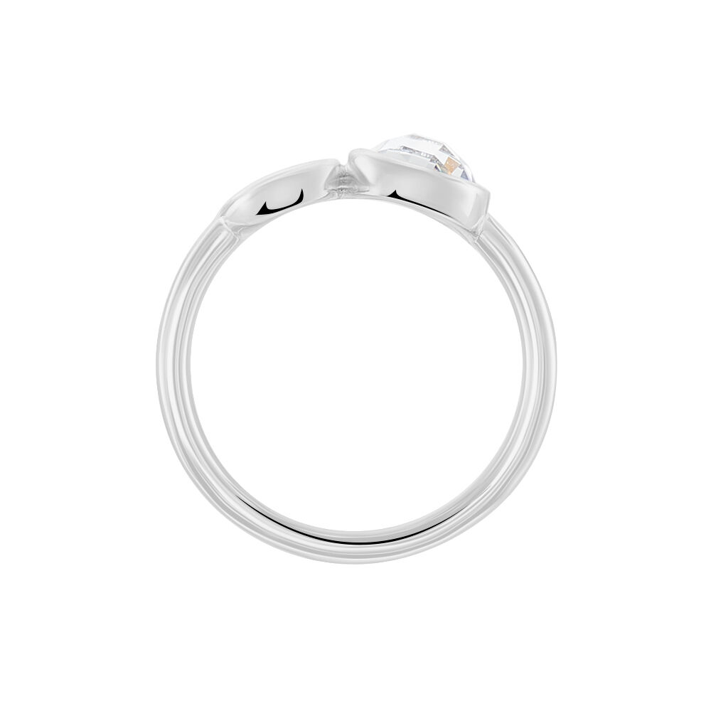 Bague Bastiano Argent Blanc Oxyde De Zirconium - Bagues avec pierre Femme | Marc Orian