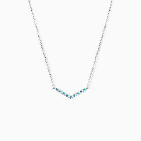 Collier Elga Argent Blanc Oxyde De Zirconium - Colliers avec pierres Femme | Marc Orian