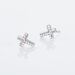 Boucles D'oreilles Puces Lola-rose Argent Blanc Oxyde De Zirconium - Puces Femme | Marc Orian