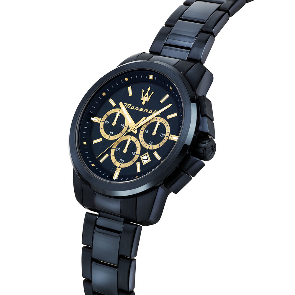 Montre Maserati Successo Chrono Bleu - Montres étanches Homme | Marc Orian