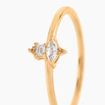 Bague &eacute;clat Perl&eacute; Plaqu&eacute; Or Oxyde De Zirconium - Bijoux fantaisie Femme | Marc Orian