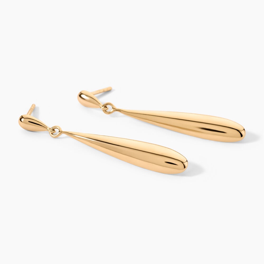 Boucles D'Oreilles Pendantes Imma Plaqu&eacute; Or Jaune - Pendantes Femme | Marc Orian