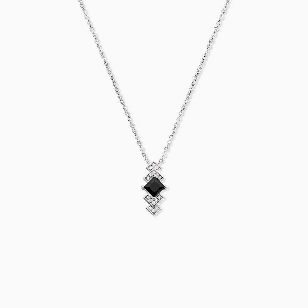 Collier Maymana Argent Blanc Oxyde De Zirconium - Colliers avec pierres Femme | Marc Orian