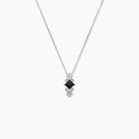 Collier Maymana Argent Blanc Oxyde De Zirconium - Colliers avec pierres Femme | Marc Orian