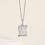 Pendentif Zodiaque Parchemin Argent Blanc - Bijoux personnalis&eacute;s Famille | Marc Orian
