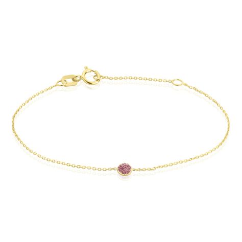 Bracelet Enfant en Or Jaune 18K Pastille de Nacre