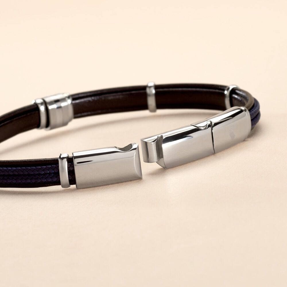 Bracelet Jourdan Cuir Noir - Bracelets cuir Homme | Marc Orian