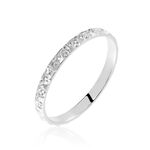 Alliance Menussa Diamantee Or Blanc - Alliances duo Unisex | Marc Orian