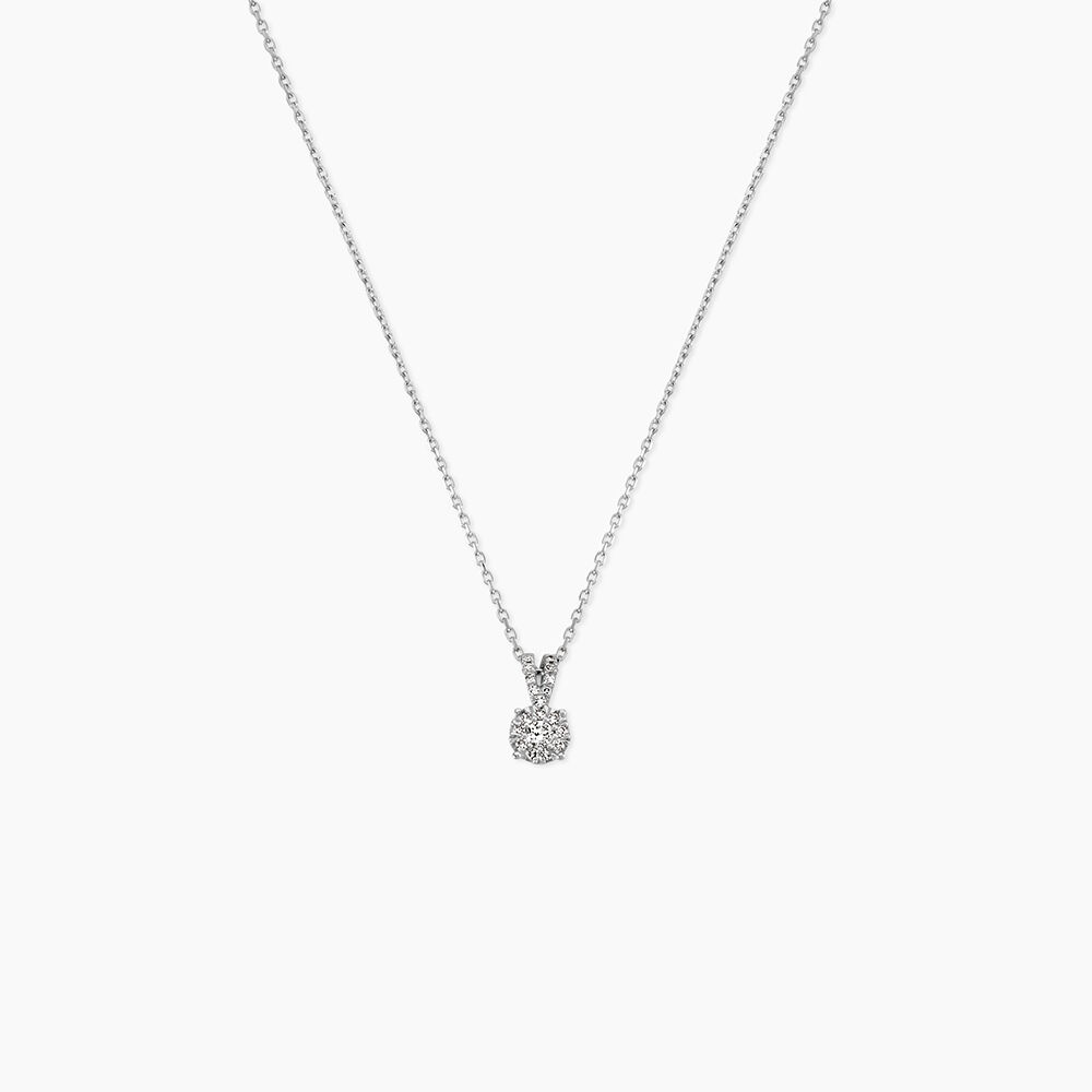 Collier Orphee Or Blanc Diamant - Colliers avec pierres Femme | Marc Orian