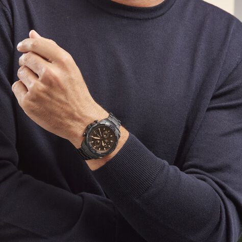 Montre Fossil 44mm Bronson Noir - Montres classiques Homme | Marc Orian