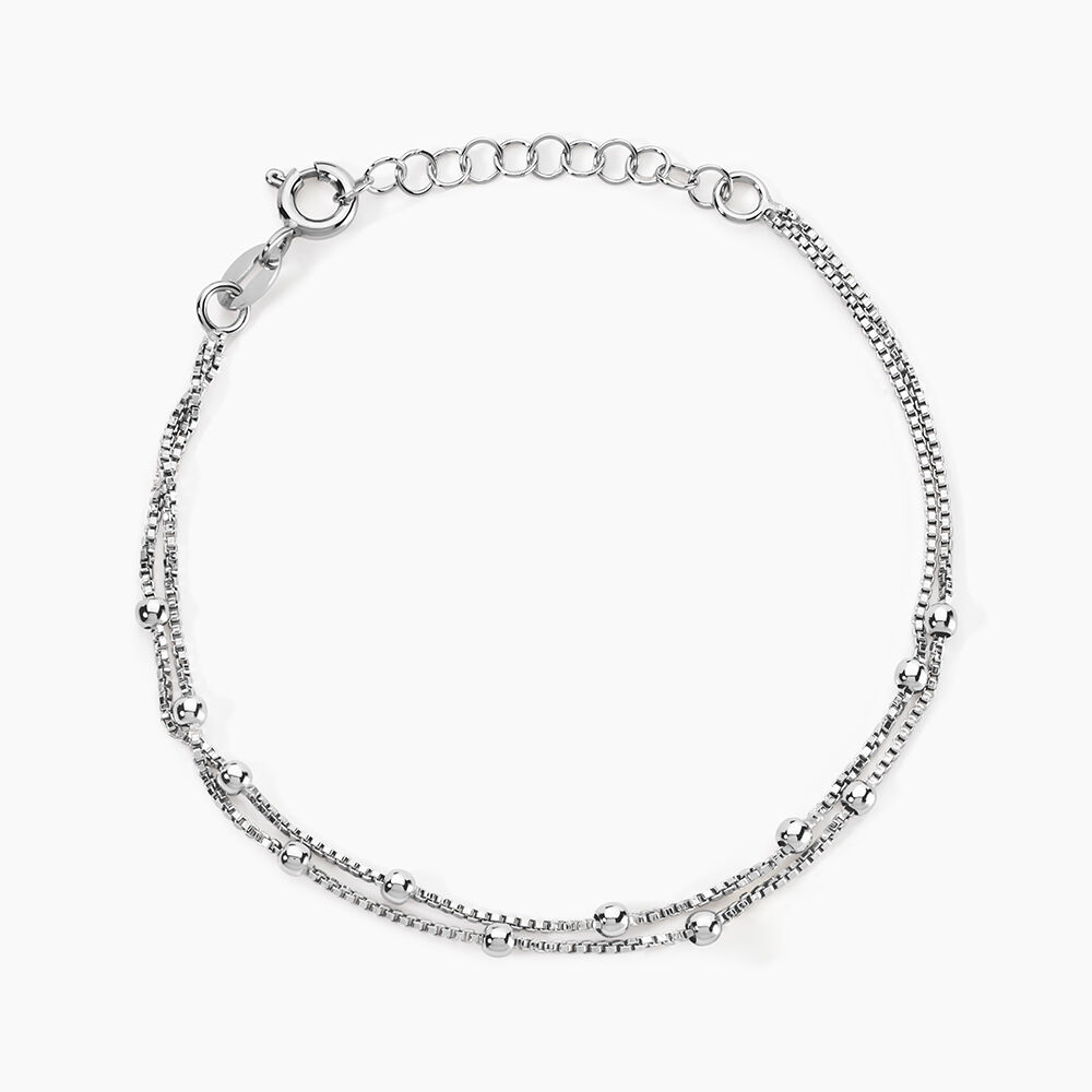 Bracelet Tounes Argent Blanc - Bracelets fantaisie Femme | Marc Orian