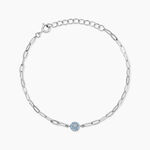 Bracelet Cesarie Argent Blanc Oxyde De Zirconium - Bracelets Medailles Femme | Marc Orian