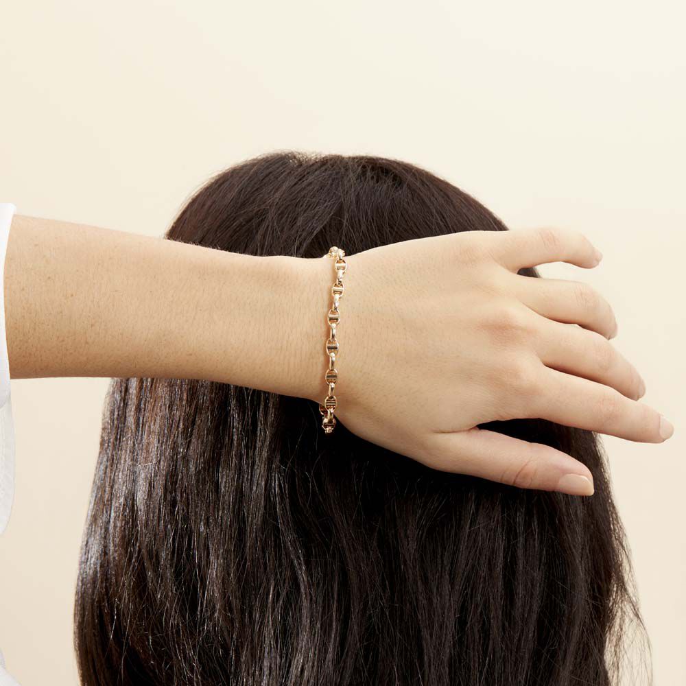 Bracelet Carlo Maille Marine Ronde Or Jaune - Bracelets mailles Femme | Marc Orian