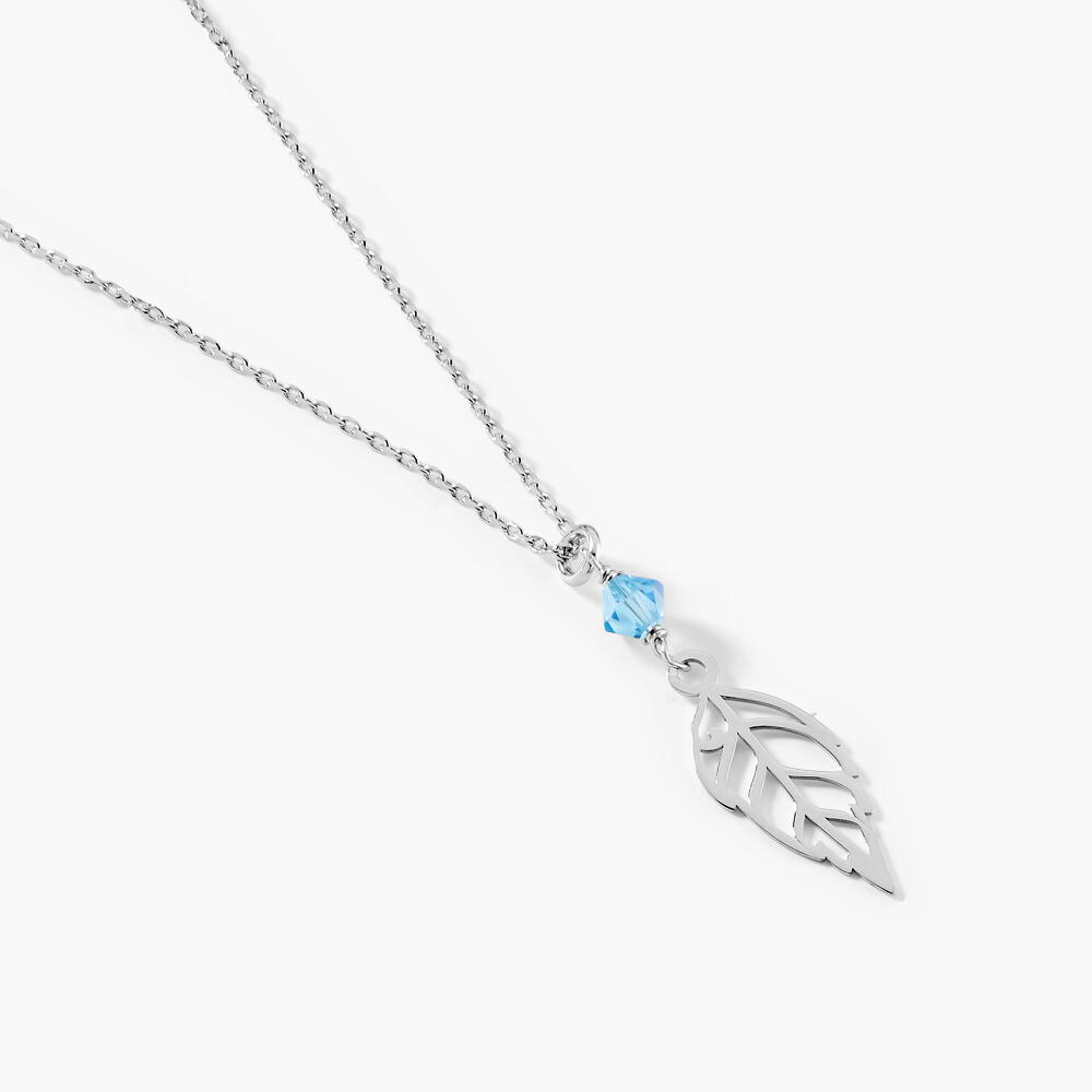 Collier Argent Blanc Angelika Pierres Synthetiques - Colliers ras du cou Femme | Marc Orian