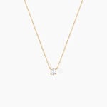 Collier Nilay Plaque Or Dor&eacute; Oxyde De Zirconium - Colliers avec pierres Femme | Marc Orian