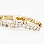 Cr&eacute;oles Zoelia Plaqu&eacute; Or Jaune Oxyde De Zirconium - Cr&eacute;oles Femme | Marc Orian