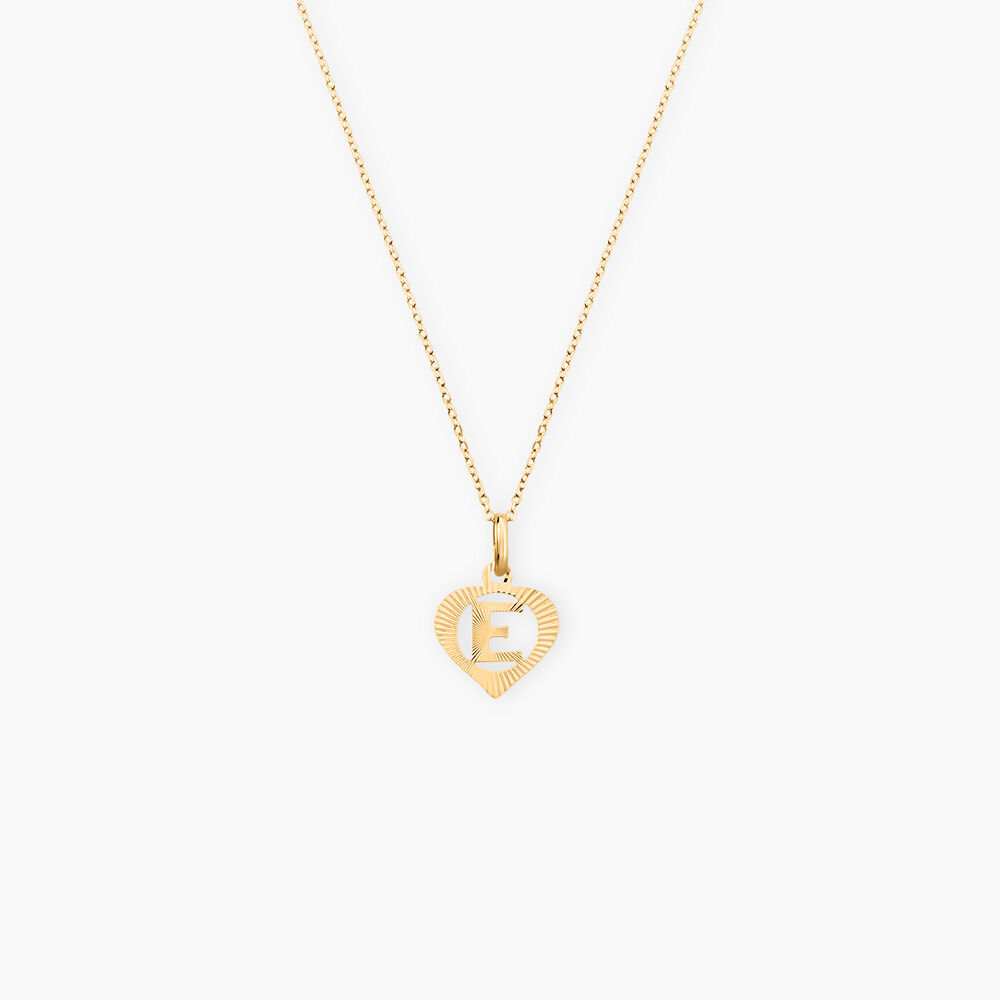 Pendentif Eudocie Coeur Lettre Or Jaune - Pendentifs Femme | Marc Orian
