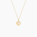 Pendentif Eudocie Coeur Lettre Or Jaune - Pendentifs Femme | Marc Orian