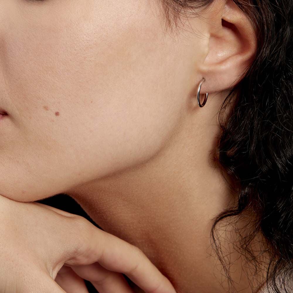 Créoles Valencina Or Blanc - Créoles Femme | Marc Orian