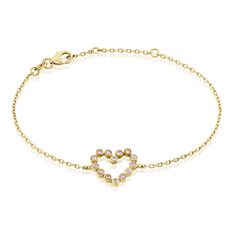 Bracelet Plaqué Or Jaune Danaë Oxydes De Zirconium - Bracelets chaînes Femme | Marc Orian