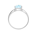 Bague Lis Or Blanc Topaze - Bagues pierres fines Femme | Marc Orian