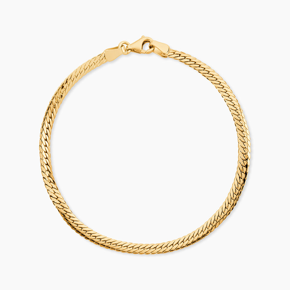 Bracelet Or Jaune Izel Maille Anglaise - Bracelets mailles Femme | Marc Orian