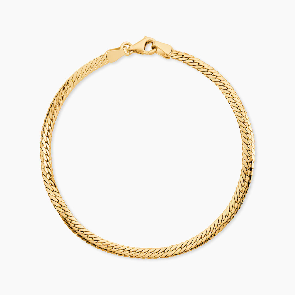 Bracelet Or Jaune Izel Maille Anglaise - Bracelets mailles Femme | Marc Orian