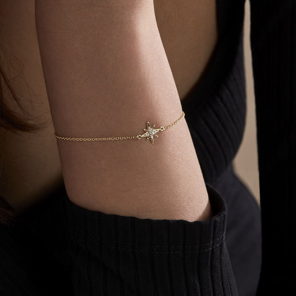Bracelet Kazima Plaqué Or Oxydes De Zirconium - Bracelets chaînes Femme | Marc Orian