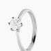 Bague Athena Platine Blanc Diamant - Solitaires Femme | Marc Orian
